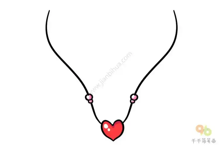 项链简笔画图片大全简单又漂亮