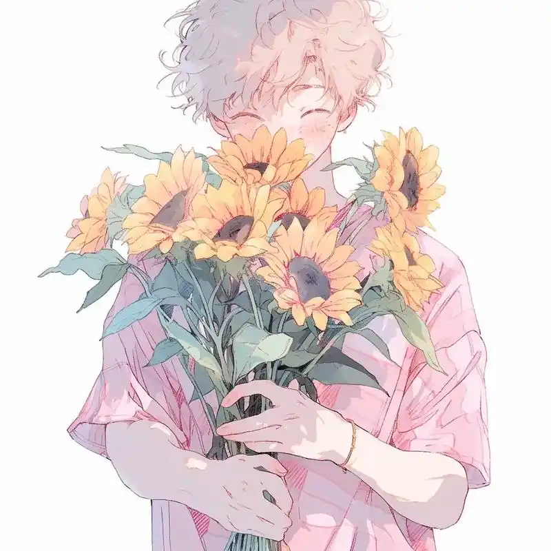 男生头像系列.总会有人手捧鲜花向你而来,所以不必忧虑,尽管做 - 抖音