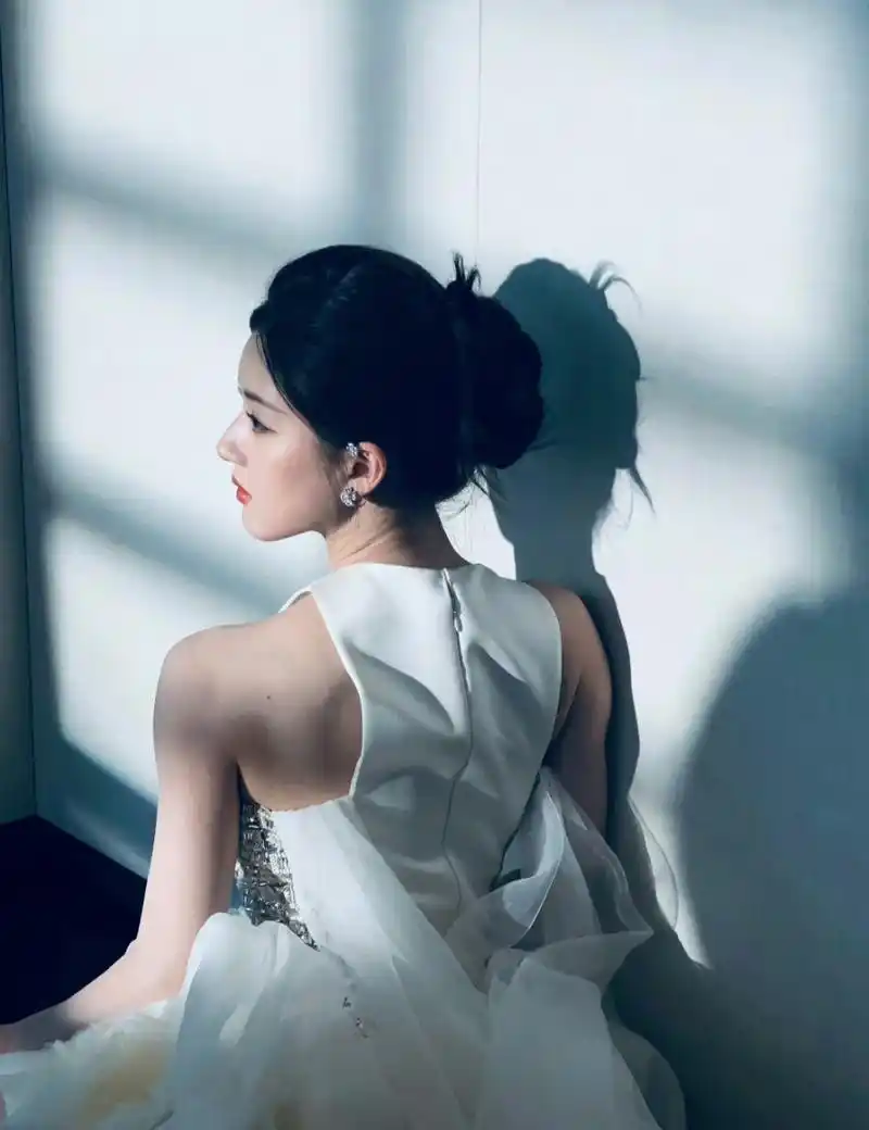 赵露思耳骨夹,侧脸的美#我和ai有话说