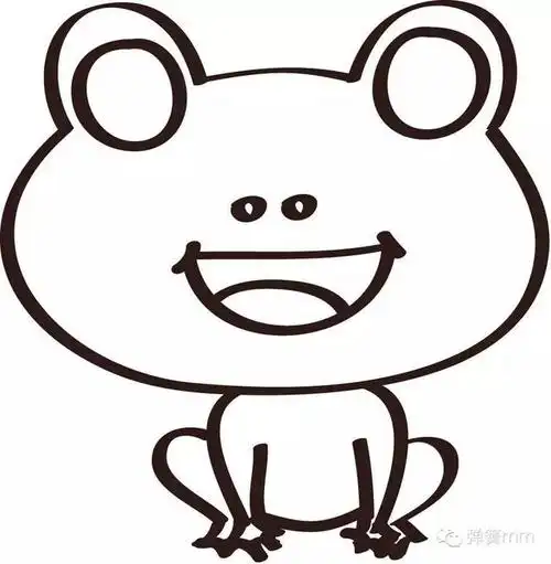 池塘里的小青蛙怎么画简笔画(简笔画绿衣裳的小青蛙)(16)
