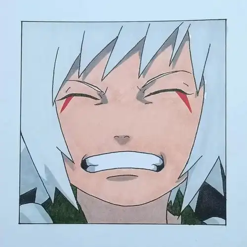 手绘火影忍者–自来也