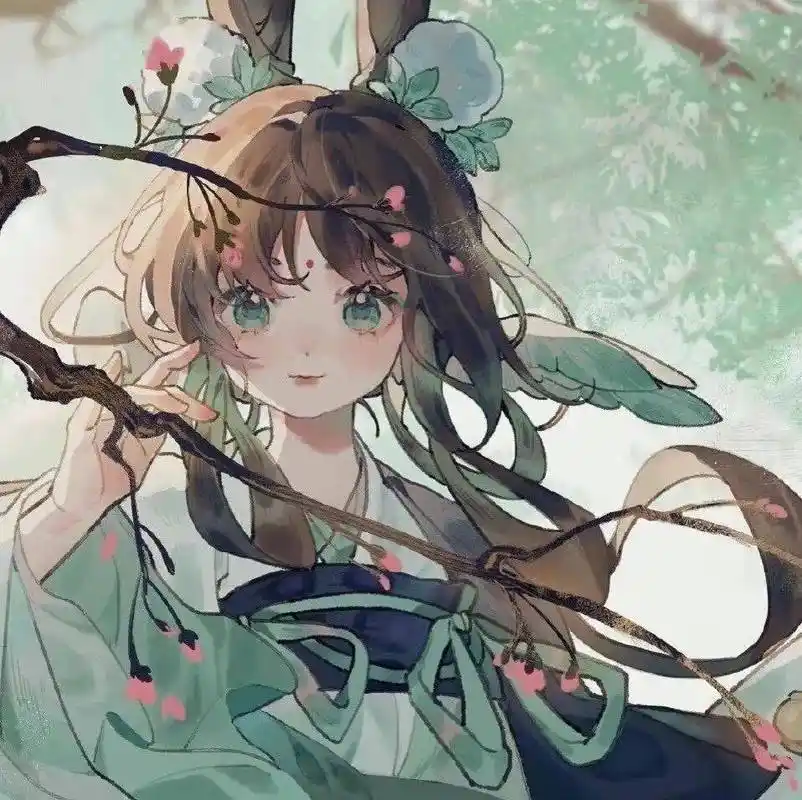 动漫女生头像:精美绝伦的古风女生头像_初恋_过往_花也