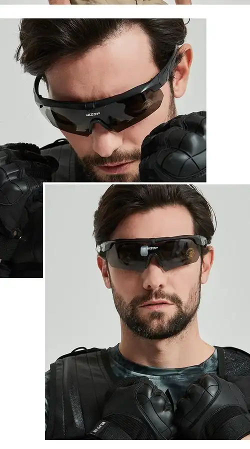 新品crossbow十字剑弓户外骑行墨镜男战术太阳眼镜护目镜cs军迷黑色pc