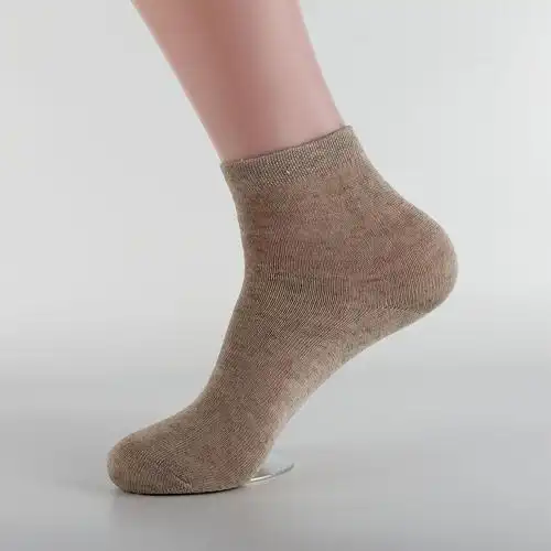 哈尔滨特产麻工坊夏季薄款中筒亚麻袜子纯亚麻男女商务袜子工厂