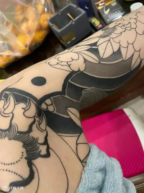 日式老传统_纹身图案手稿图片_嘉墨雕伟的纹身作品集