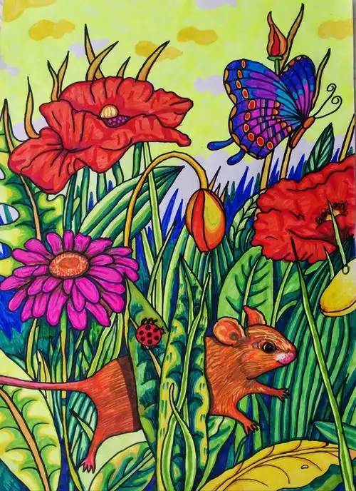 获奖作品展示2020中国动漫金龙奖少儿美术创作大赛获奖作品线上展览檀