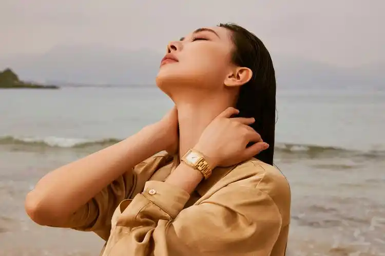 王霏霏一身棕金色look 出席michael kors三亚活动_高清图集_新浪网