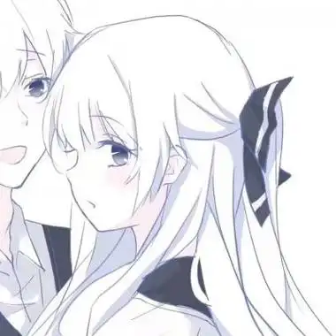 高清超甜动漫情头一左一右浪漫图片情侣头像图片