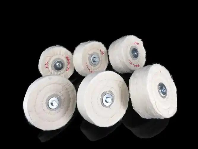 磨利特6mm带柄抛光布轮抛光轮加厚布镜面抛光棉轮玉石木工上蜡绒布