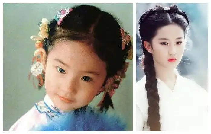 从小到大都很漂亮的明星,关晓彤佟丽娅上榜,刘亦菲最真实_小时候