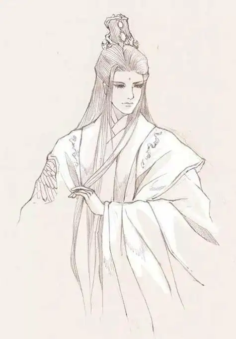 帅气古装男简笔画 帅气古装男简笔画冷酷