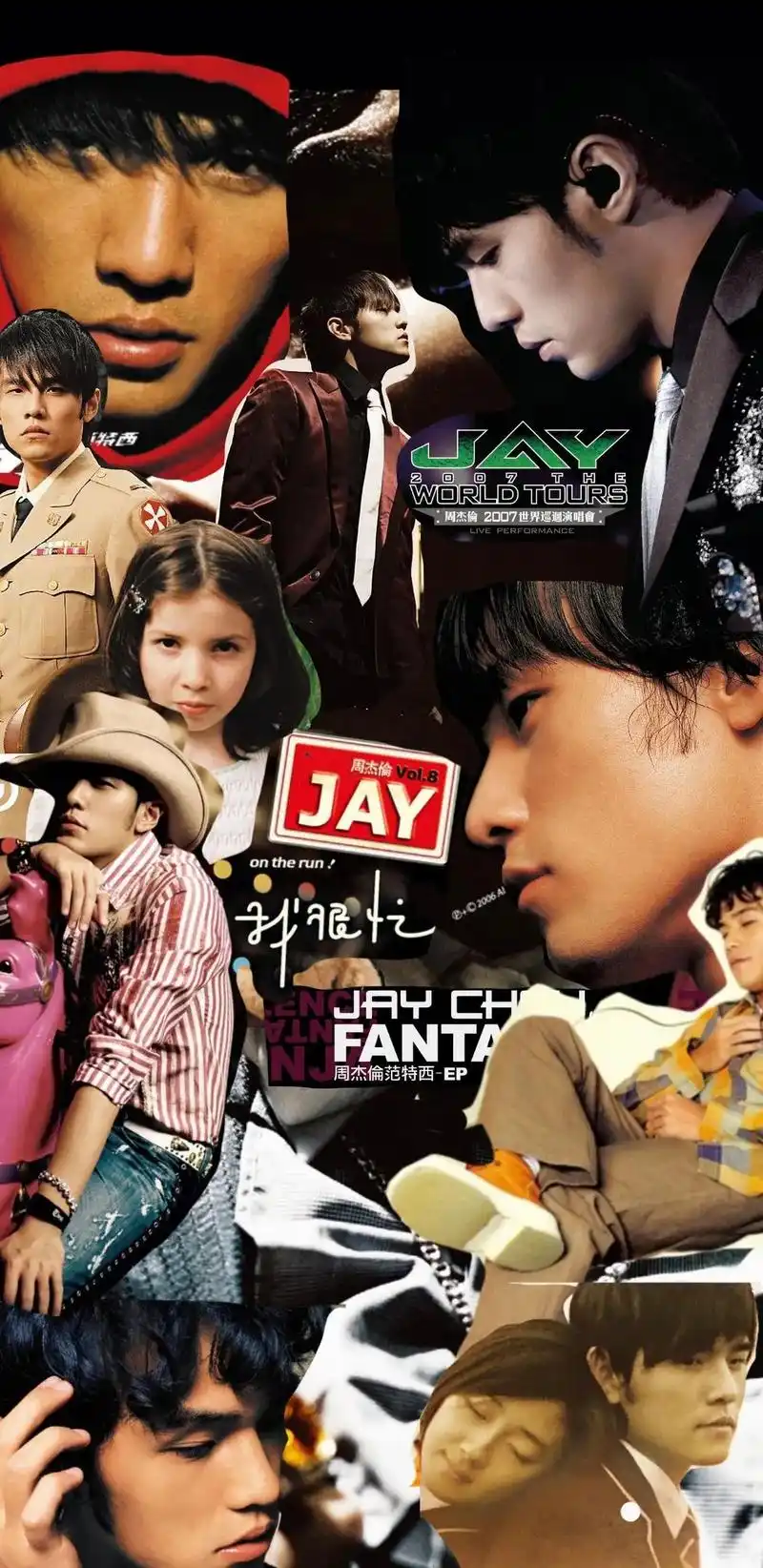 全网最全|46张周杰伦创意拼接壁纸