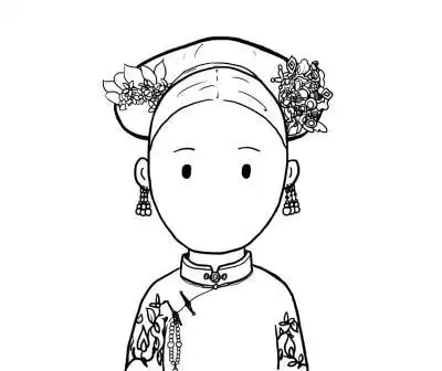 皇后简笔画教程延禧攻略中的皇后娘娘简笔画 延禧攻略富察皇后简笔画