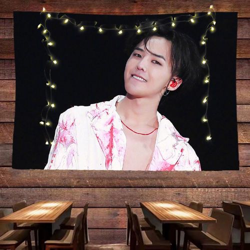 exo权志龙背景布海报挂布上铺闺蜜床头宿舍房间墙布装饰布置挂毯
