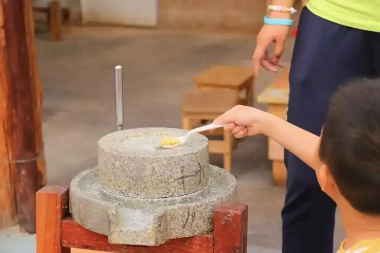 主题课程实践活动探秘石磨豆浆