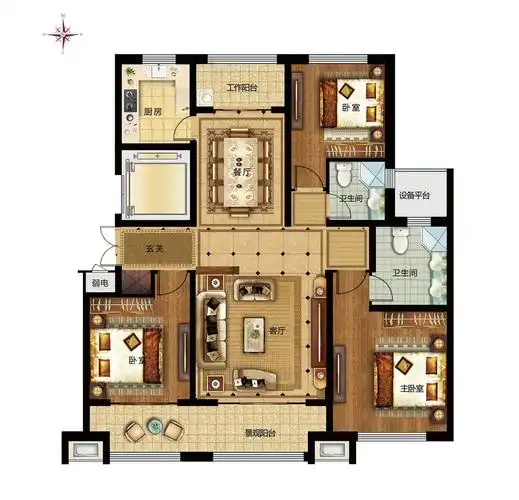 城建善国盛景户型图相册>