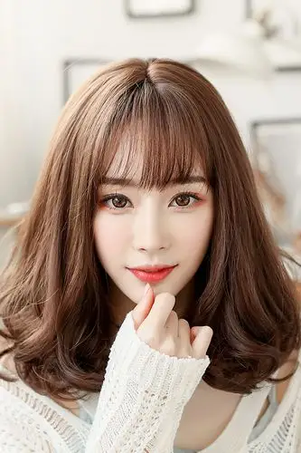七街皇后 假发女短发中长空气刘海卷发锁骨发逼真短卷发梨花头