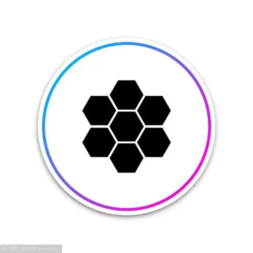 蜂窝标志图标孤立在白色背景