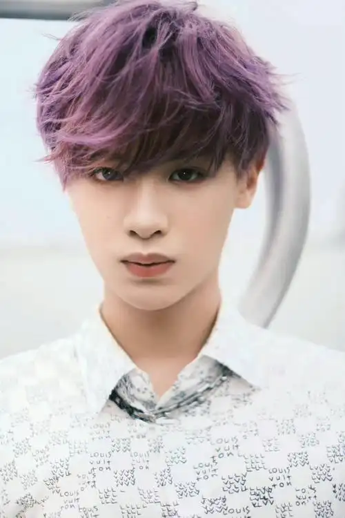 黄明昊新歌mv紫发造型##黄明昊紫发氛围感随拍