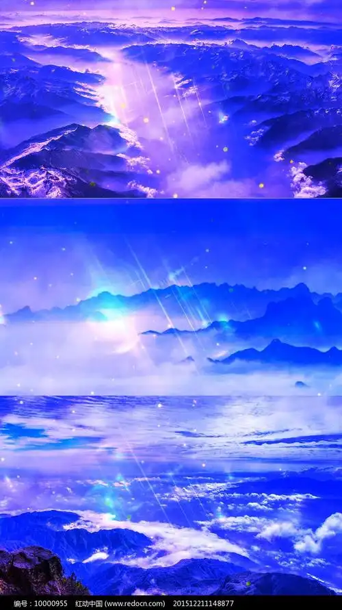 歌曲云河舞台背景视频