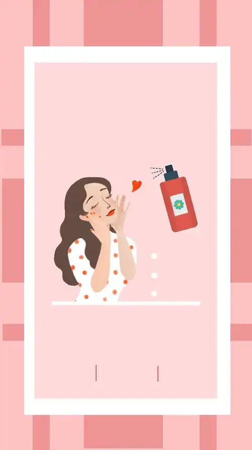 护肤品创意背景图片