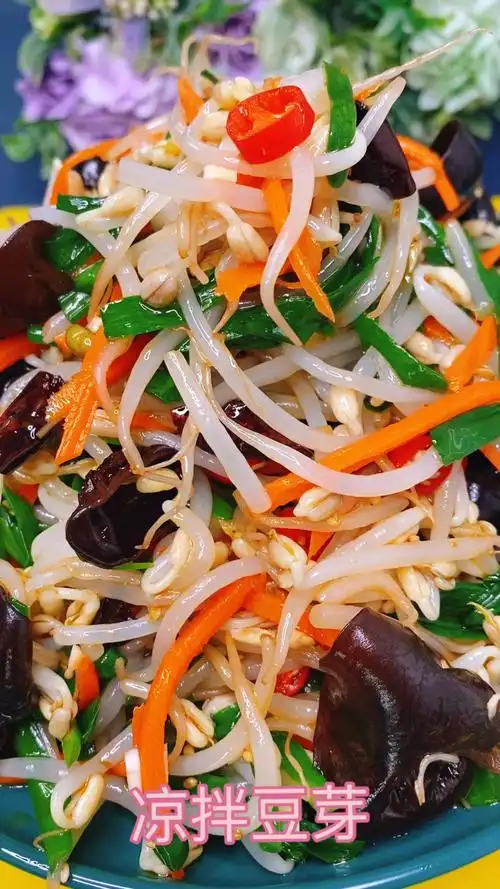 平淡爽口开胃小菜～凉拌豆芽