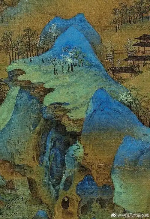 图宋代青绿山水画青绿山水王希孟北宋名画青绿山水图王希孟青绿山水