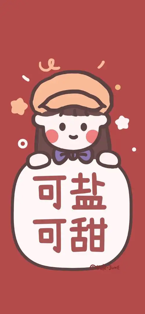 少女心可爱软萌格子壁纸 手绘超萌全屏壁纸 仙女加关注关注我吧啾咪