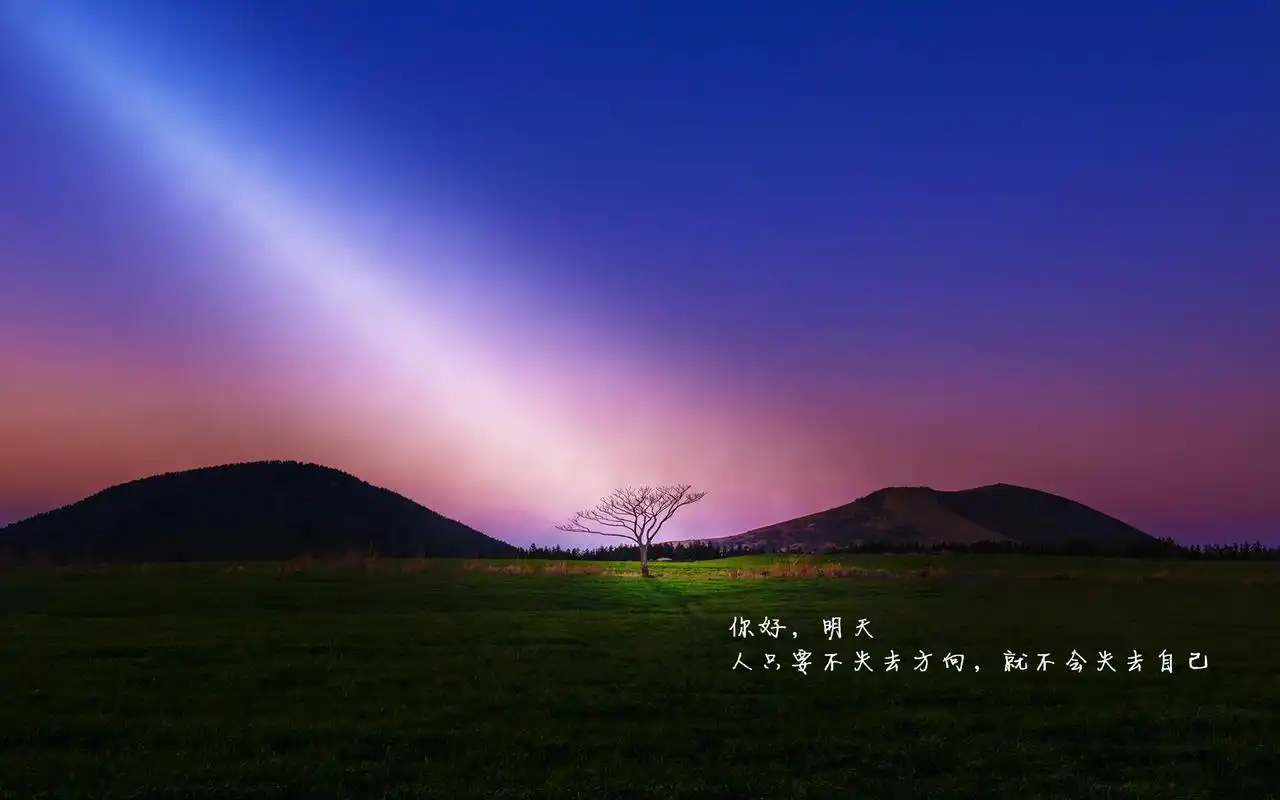 每日心语你好明天励志文字语录唯美图片桌面壁纸高清下载