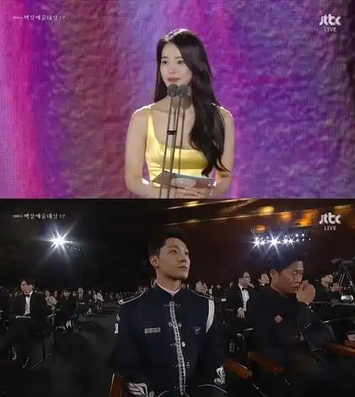 李到晛获奖后,感谢女友林智妍,浪漫获奖感言,成韩网热门话题|韩国