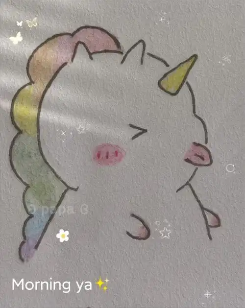 天上的独角兽,你是人间的神明,远隔但仍旧心悦你06#绘画教程 #手绘