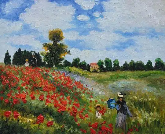 《亚嘉杜的罂粟花田》(poppies at arge.