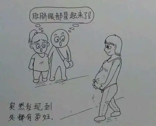 孕妇怀孕生宝宝简笔画