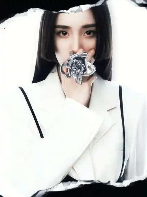 杨幂公主切长直发发型