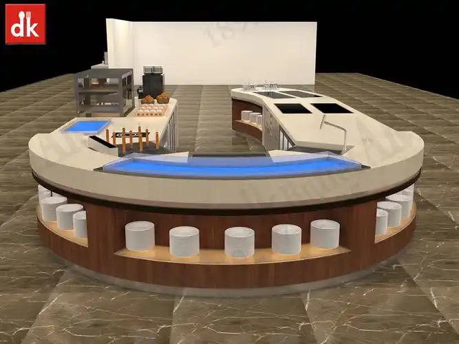 创意布菲台设计 深圳爱文酒店自助餐台设计效果图 - 原创作品 - 站酷(