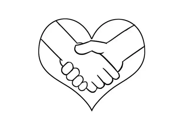 握手简笔画握手简笔画画法