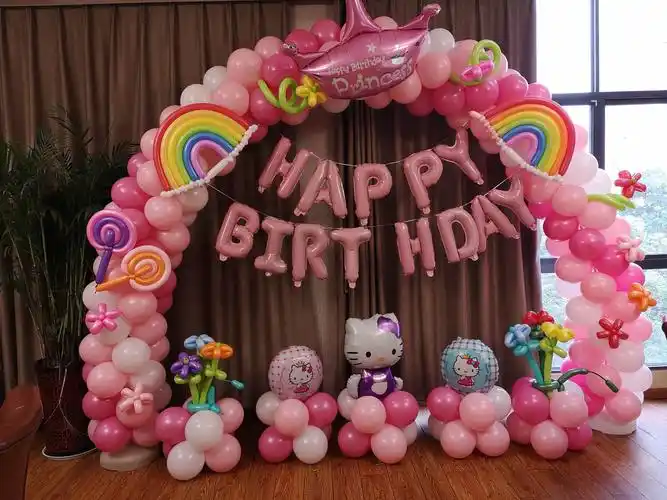 生日宴 气球造型布置图片参考