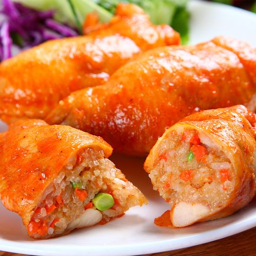 鸡翅包饭台湾半成品烤鸡商用糯米蜜汁奥尔良大烤自热米饭