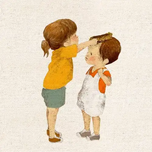 姐弟俩卡通头像可爱