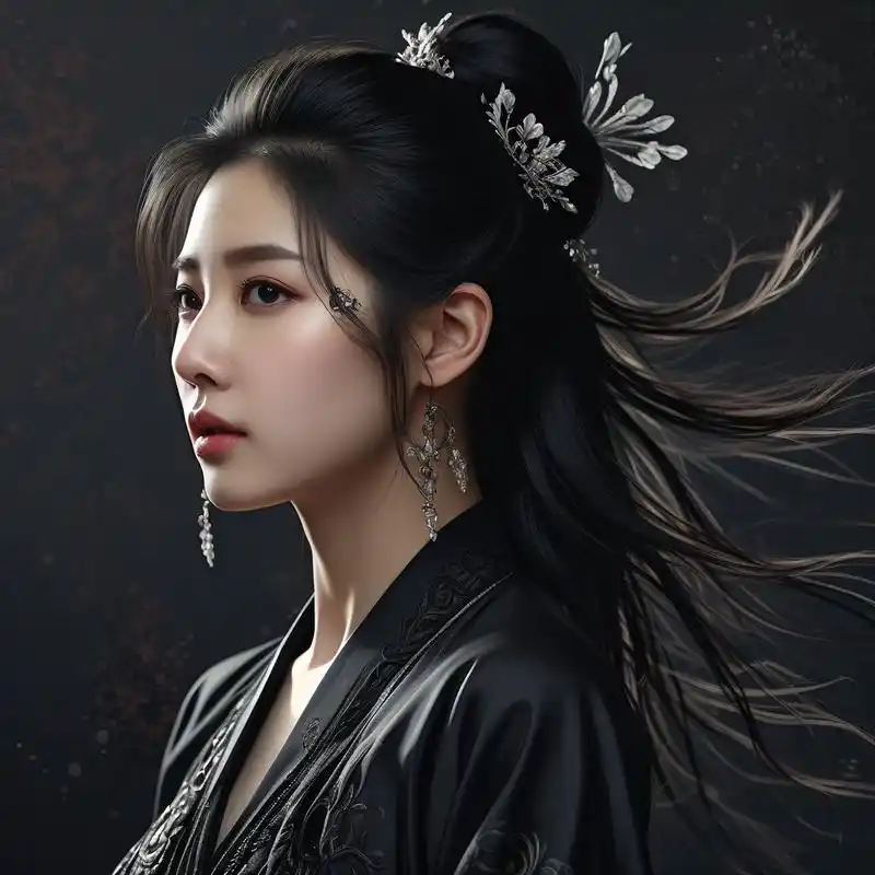 94黑衣女神,高冷头像首选94 想要一个神秘又高冷的头像吗?