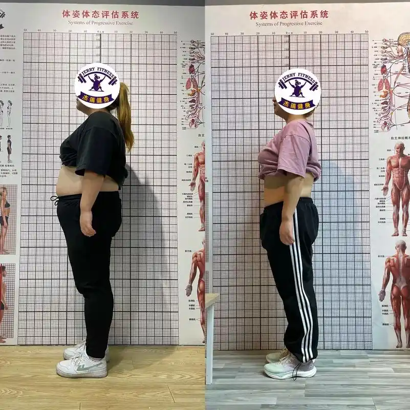 私教对比图.杰瑞健身私教小姐姐三个月私教形体对比图,不要怕来 - 抖