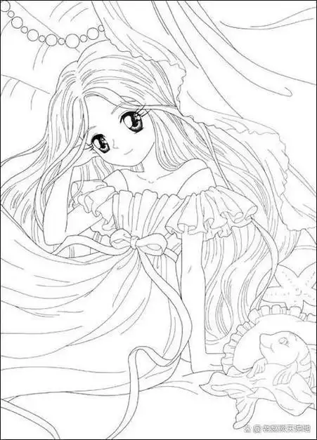 怎么画美少女简笔画