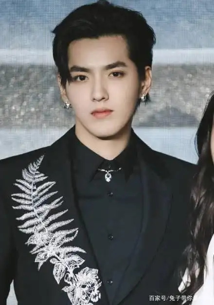 来看看吴亦凡的额头杀,眉清目秀,英气十足好帅呀!