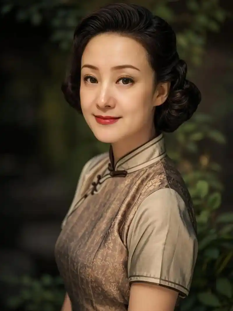 《悬崖》宋佳造型#ai悬崖丽影 #旗袍文化 #海棠依旧笑春风