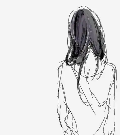 女生霸气动漫黑白头像背影 动漫头像图片大全 -【爱个性】