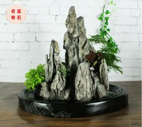 酸洗青龙石水草缸造景石园林假山石青龙石现货图片