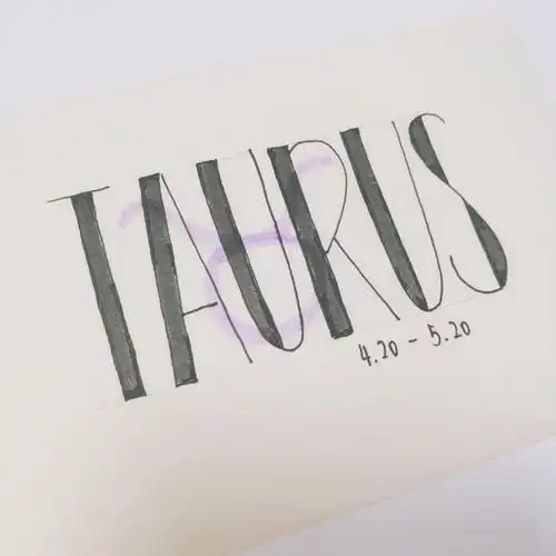 手帐字体十二星座英文手写