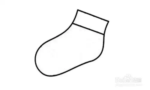 如何画出一只袜子?