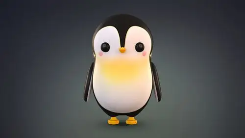 卡通北极企鹅3d模型