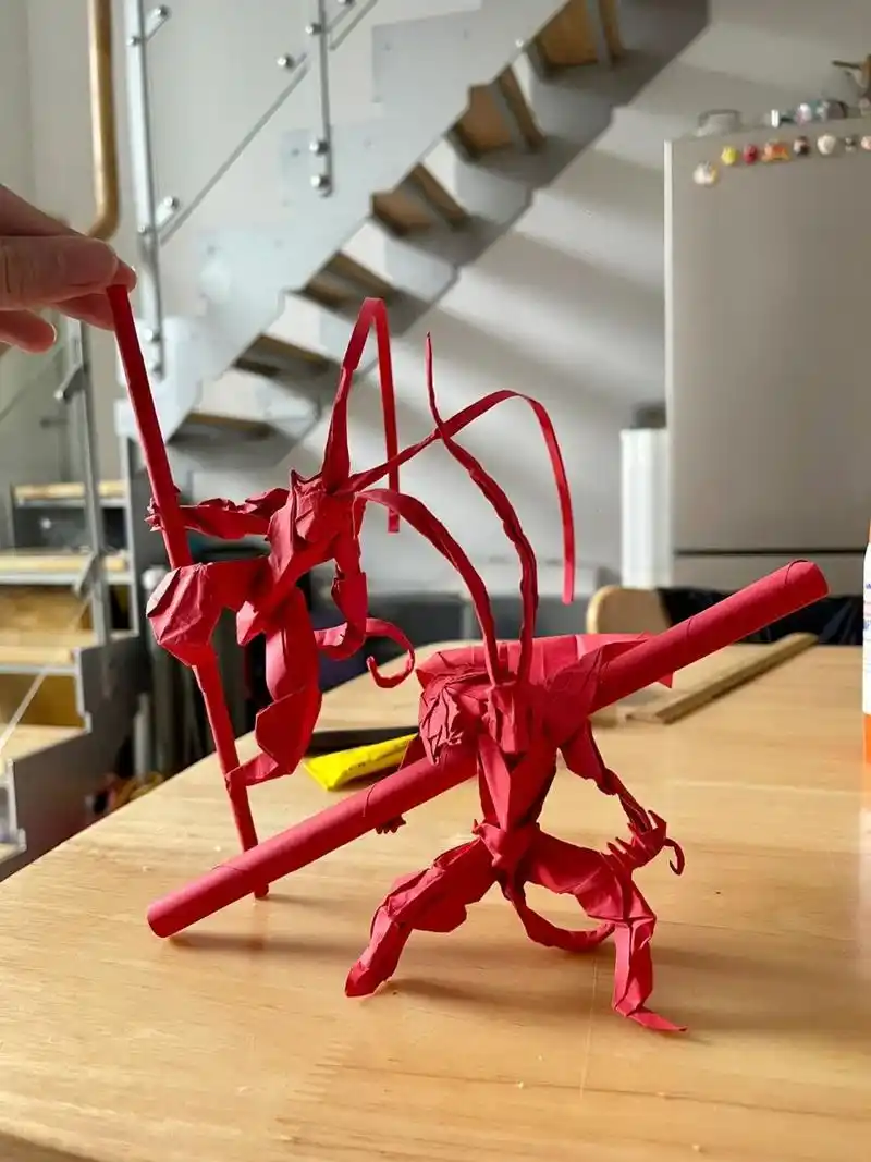 折纸《齐天大圣》2.0 今天又折了齐天大圣